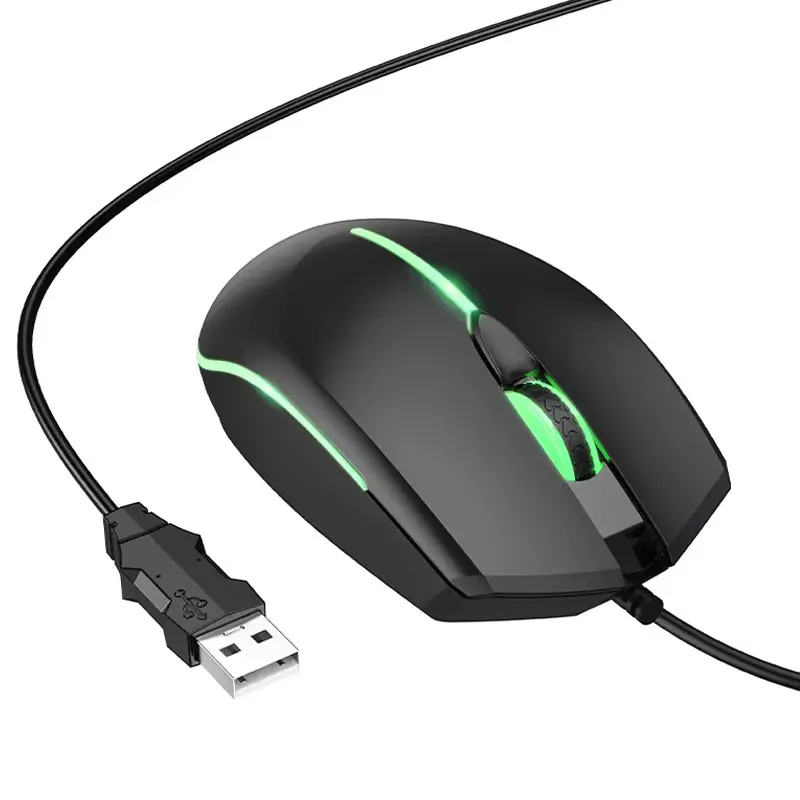 Миша дротова Hoco GM37 Wonderful Luminous, Black 1, купити оптом з доставкою