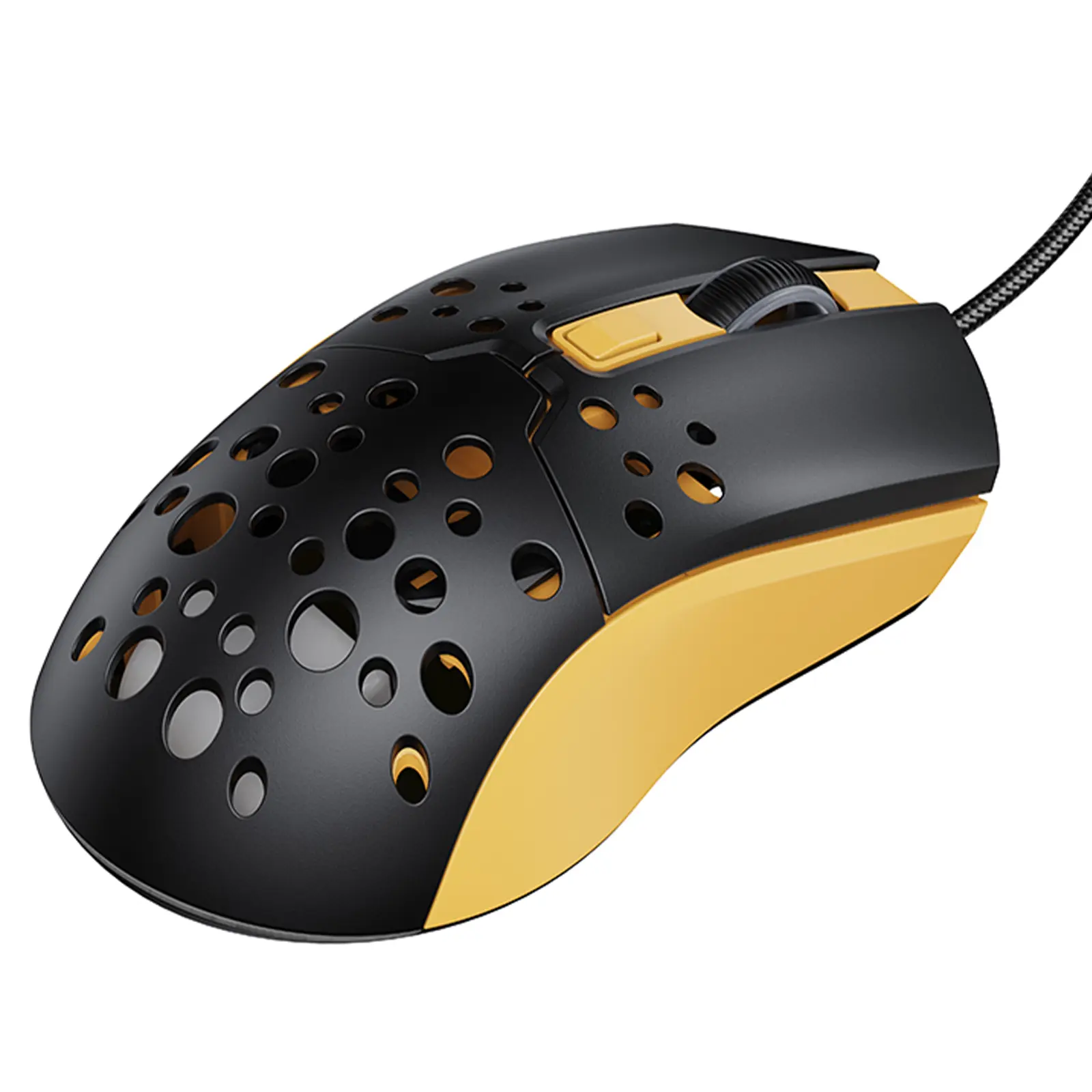 Мышь проводная Hoco GM51 Sky Luminous, Black / Yellow 2, купить оптом с доставкой