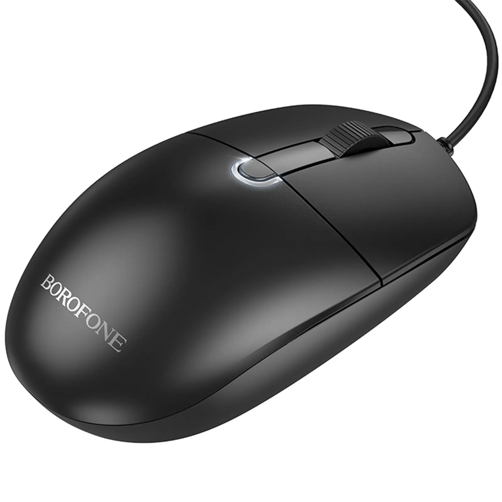 Мышь проводная Borofone BG17 Morning, Black 5, купить оптом с доставкой