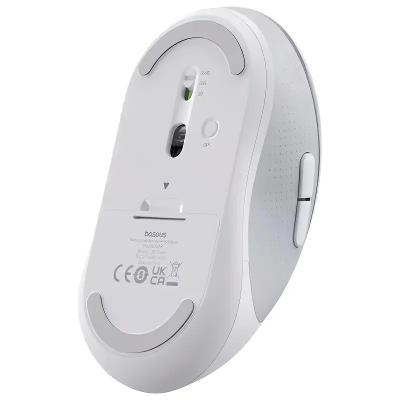 Мышь беспроводная Baseus F02 Ergonomic Bluetooth (B010555), Moon White 3, купить оптом с доставкой