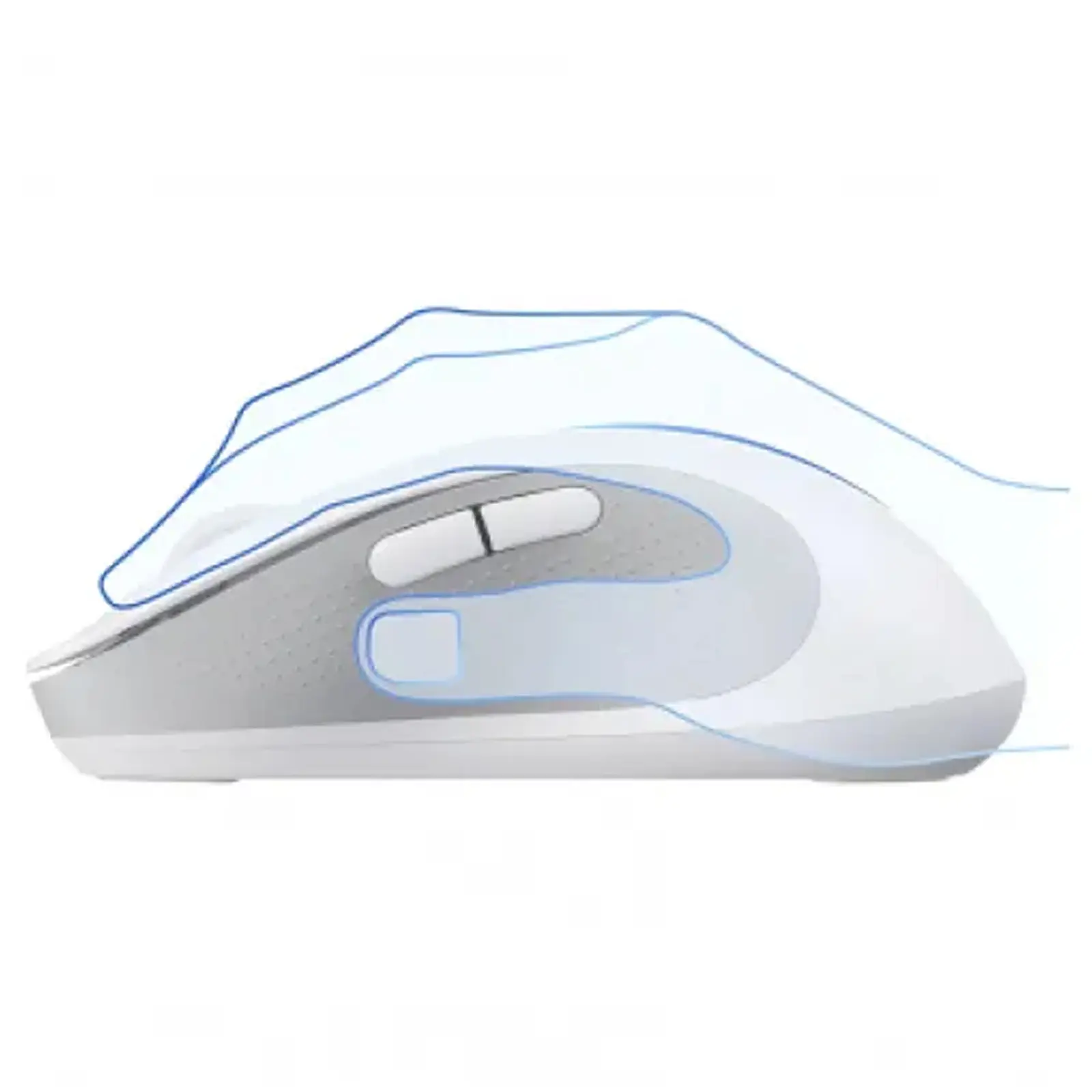 Мышь беспроводная Baseus F02 Ergonomic Bluetooth (B010555), Moon White 4, купить оптом с доставкой