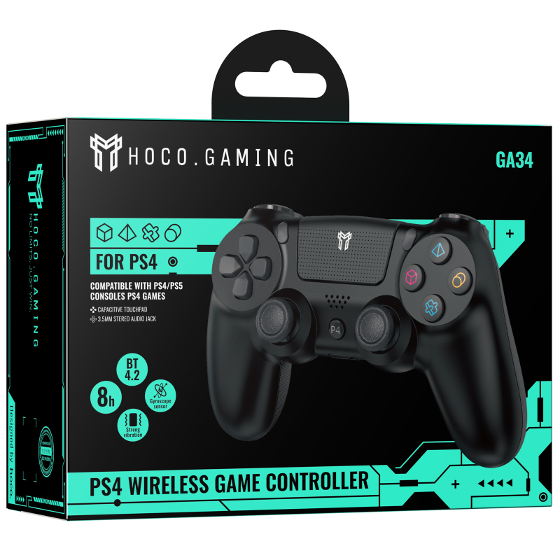 Игровой джойстик геймпад Hoco GA34 Origin for PS4, Black 1, купить оптом с доставкой