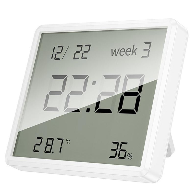 Электронный термогигрометр + часы Hoco HX41 5in1 Indoor на картинке №1