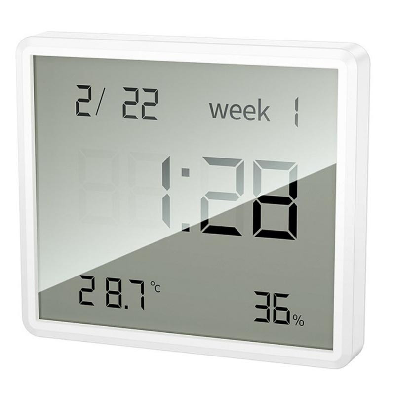 Электронный термогигрометр + часы Hoco HX41 5in1 Indoor на картинке №2