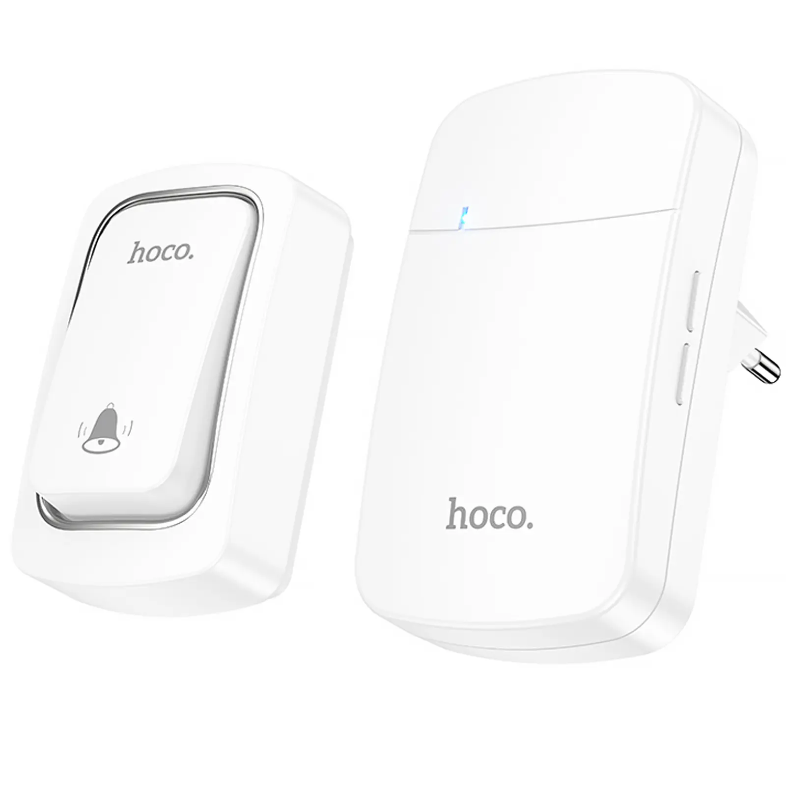 Дверной звонок Hoco HI26 EcoBell self-powered wireless doorbell, White, купить оптом с доставкой