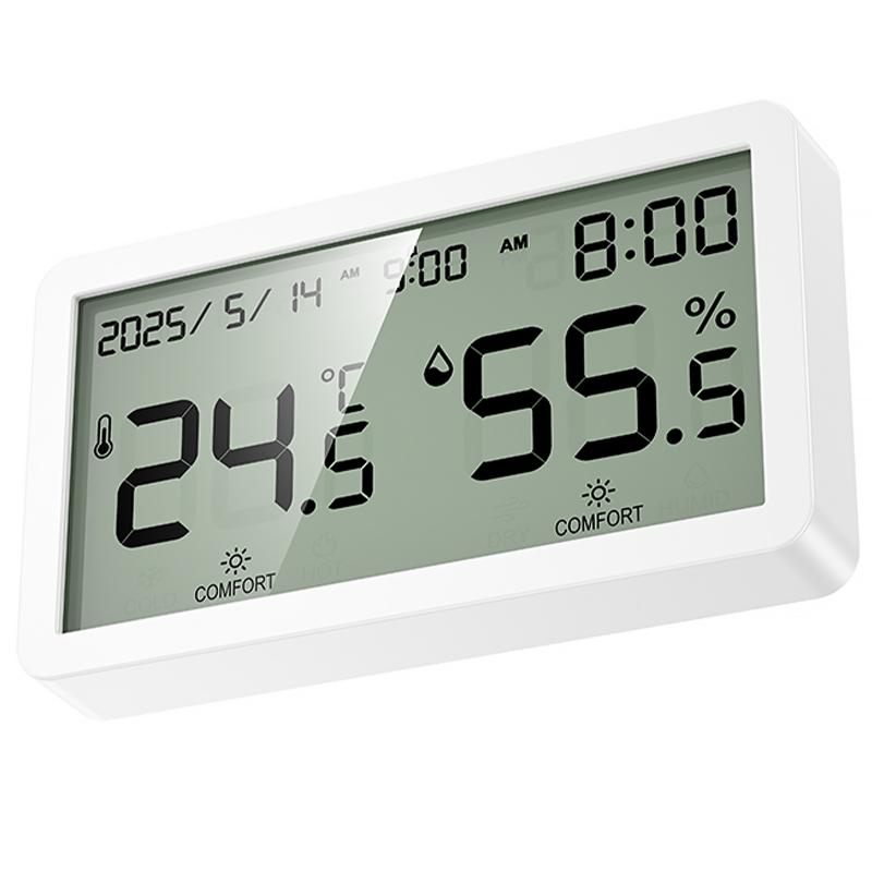 Электронный термогигрометр + часы Hoco HX42 Indoor на картинке №4