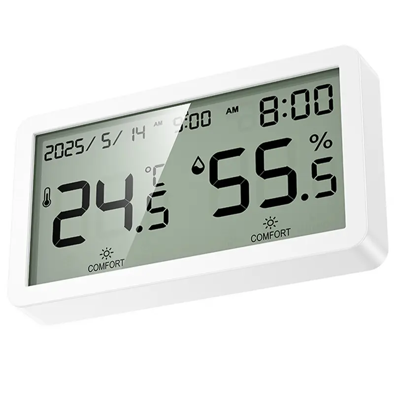 Электронный термогигрометр + часы Hoco HX42 Indoor, White 3, купить оптом с доставкой