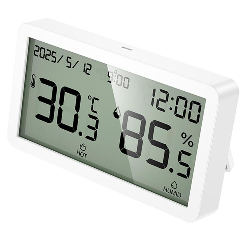 Электронный термогигрометр + часы Hoco HX42 Indoor на картинке №6