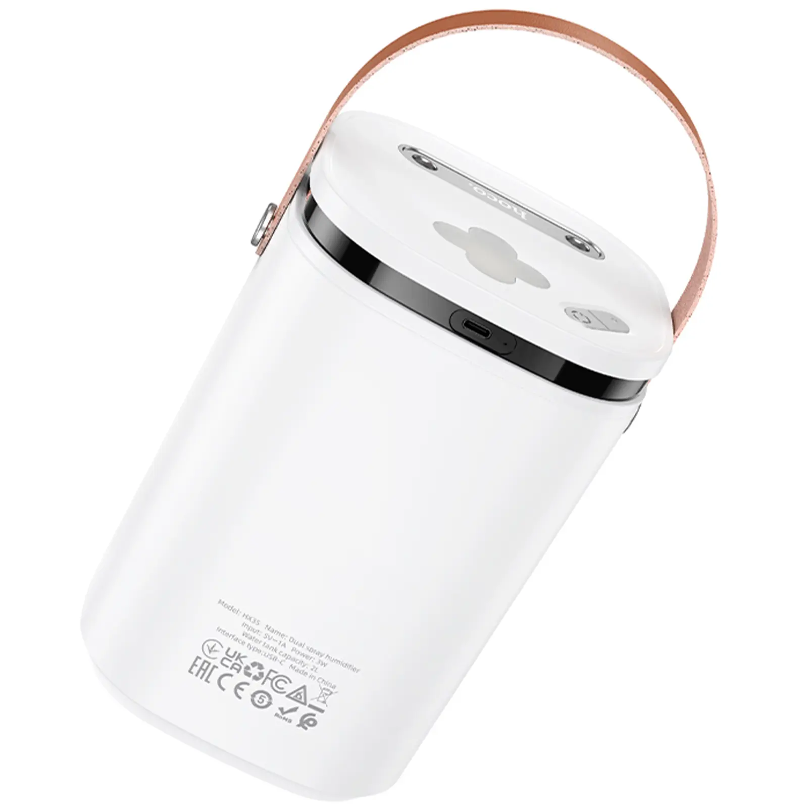 Уцінка Зволожувач повітря Hoco HX35 Mist 2L double spray, М'ята упаковка / White 4, купити оптом з доставкою