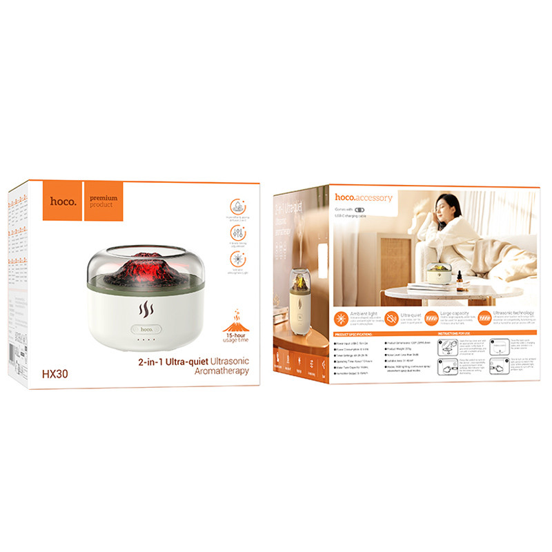 Зволожувач повітря Hoco HX30 Ultrasonic aromatherapy 160ml на малюнкі №6
