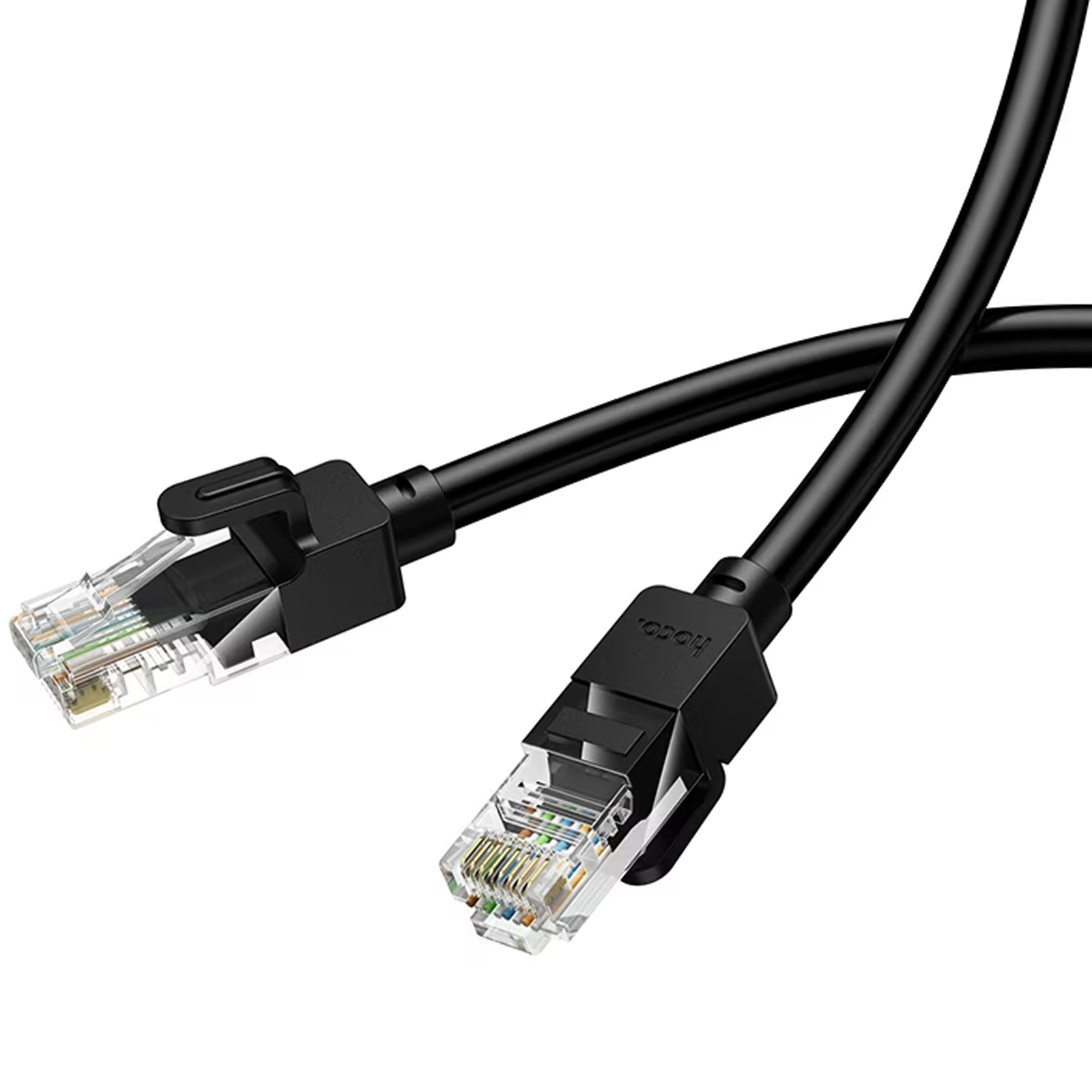 Кабель (патч-корд) Hoco US14 Category 6 Gigabit (5m), Black 3, купить оптом с доставкой