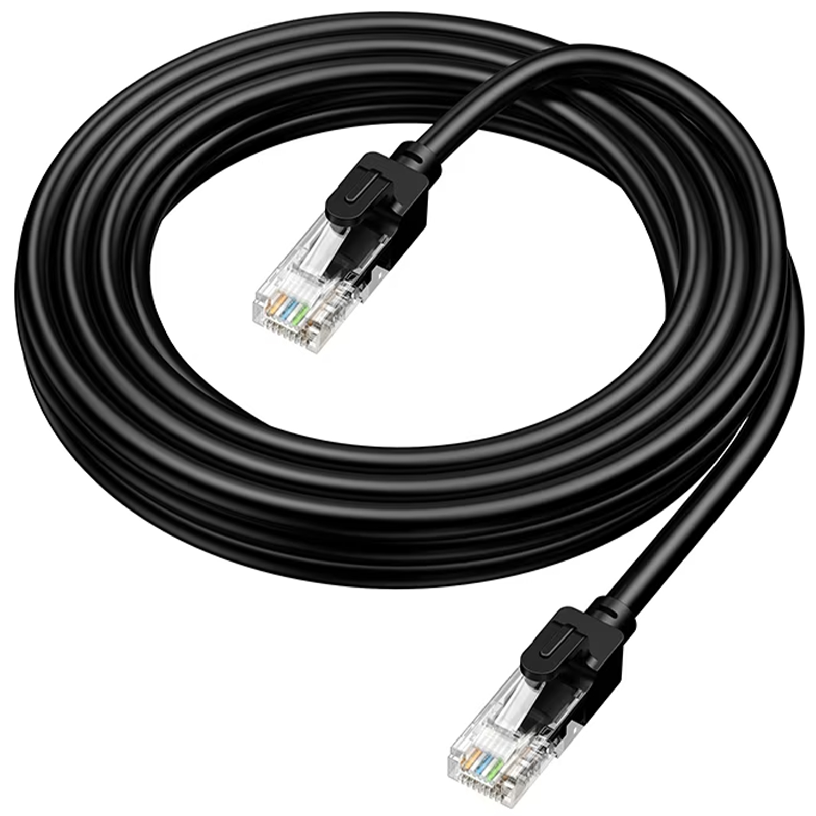 Кабель (патч-корд) Hoco US14 Category 6 Gigabit (3m), Black 2, купить оптом с доставкой