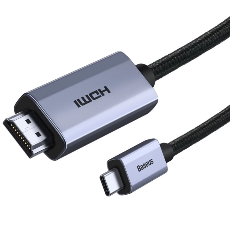 Дата кабель Baseus HDMI High Definition Series Graphene Type-C To 4KHDMI (1m) (WKGQ) Зображення №1 Дата кабель Baseus HDMI High Definition Series Graphene Type-C To 4KHDMI (1m) (WKGQ) дивитися фото №1