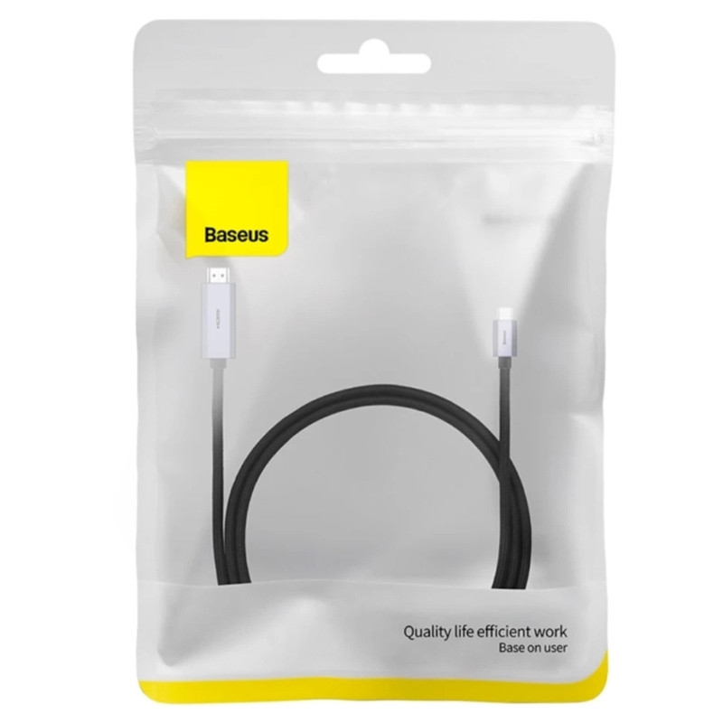 Дата кабель Baseus HDMI High Definition Series Graphene Type-C To 4KHDMI (1m) (WKGQ) Зображення №2 Дата кабель Baseus HDMI High Definition Series Graphene Type-C To 4KHDMI (1m) (WKGQ) дивитися фото №2
