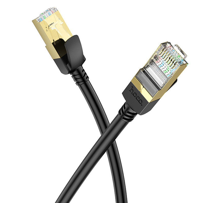 Дата кабель Hoco US02 Level pure copper gigabit ethernet (5m), купити оптом з доставкою