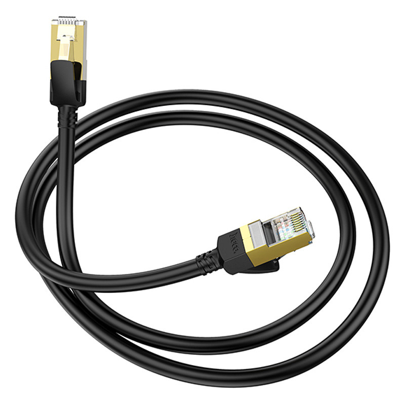 Дата кабель Hoco US02 Level pure copper gigabit ethernet (5m), Black 5, купити оптом з доставкою