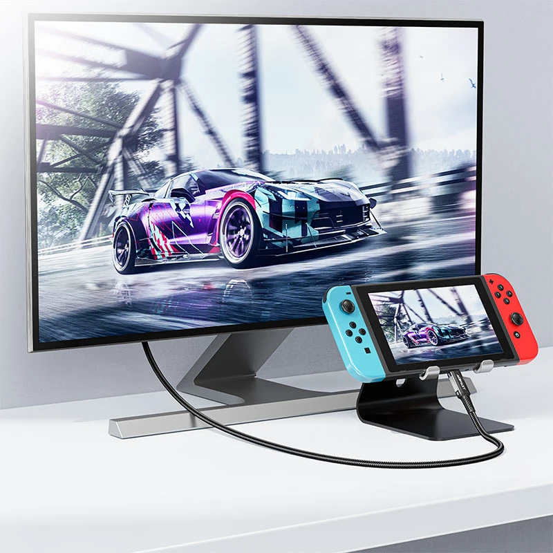 Дата кабель Acefast C1-10 USB-C to HDTV (1.8m), Black 5, купити оптом з доставкою