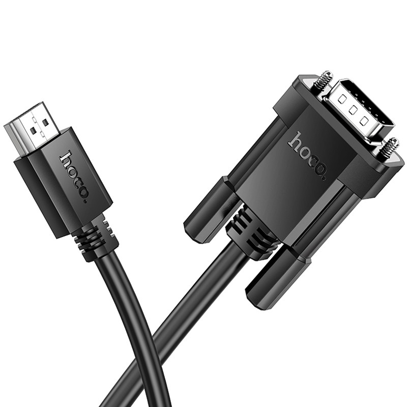 Дата кабель Hoco US12 HDTV male to VGA male HD (2m) на малюнкі №2