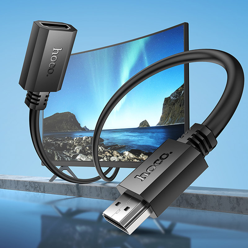 Дата кабель Hoco US13 HDTV male to HDTV female HD extension (1m) на картинке №6