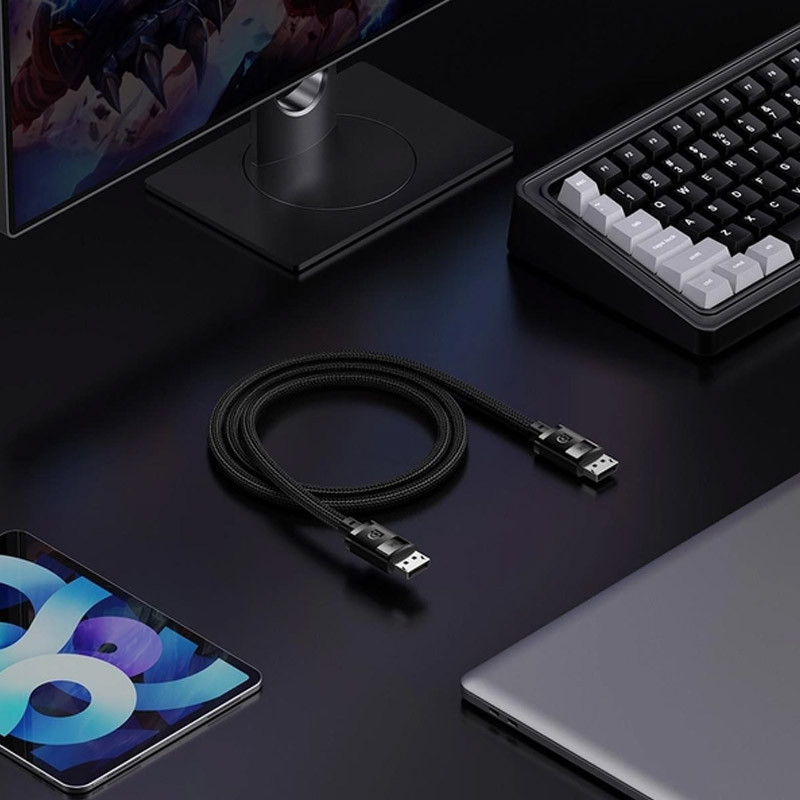 Дата кабель Baseus High Definition DP 8K to DP 8K (3m) (B00633706111-03) на малюнкі №8