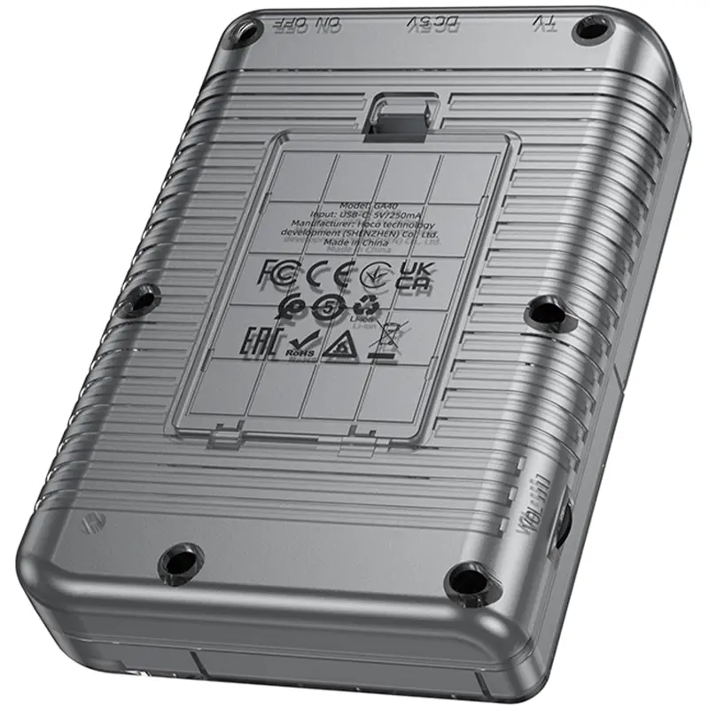 Портативная игровая консоль Hoco GA40 Brilliant 400 games (250mAh), Gray 2, купить оптом с доставкой
