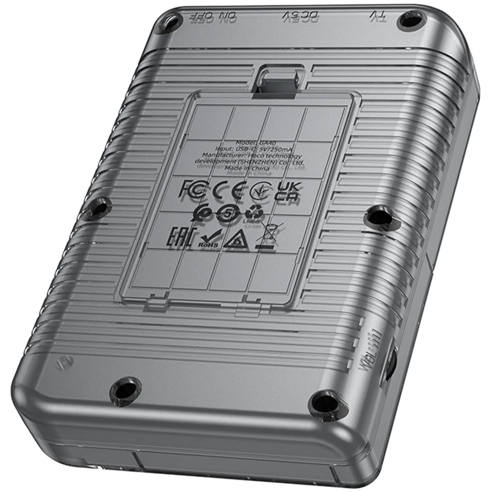 Портативная игровая консоль Hoco GA40 Brilliant 400 games (250mAh), Gray 2, купить оптом с доставкой