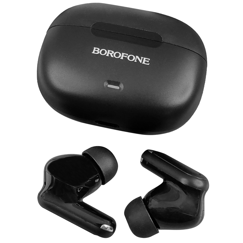 Беспроводные TWS наушники Borofone BW96 Mellow ANC+ENC, Black, купить оптом с доставкой