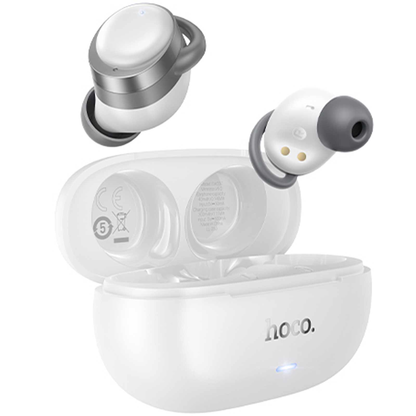 Беспроводные TWS наушники Hoco EW207 Sound, White, купить оптом с доставкой