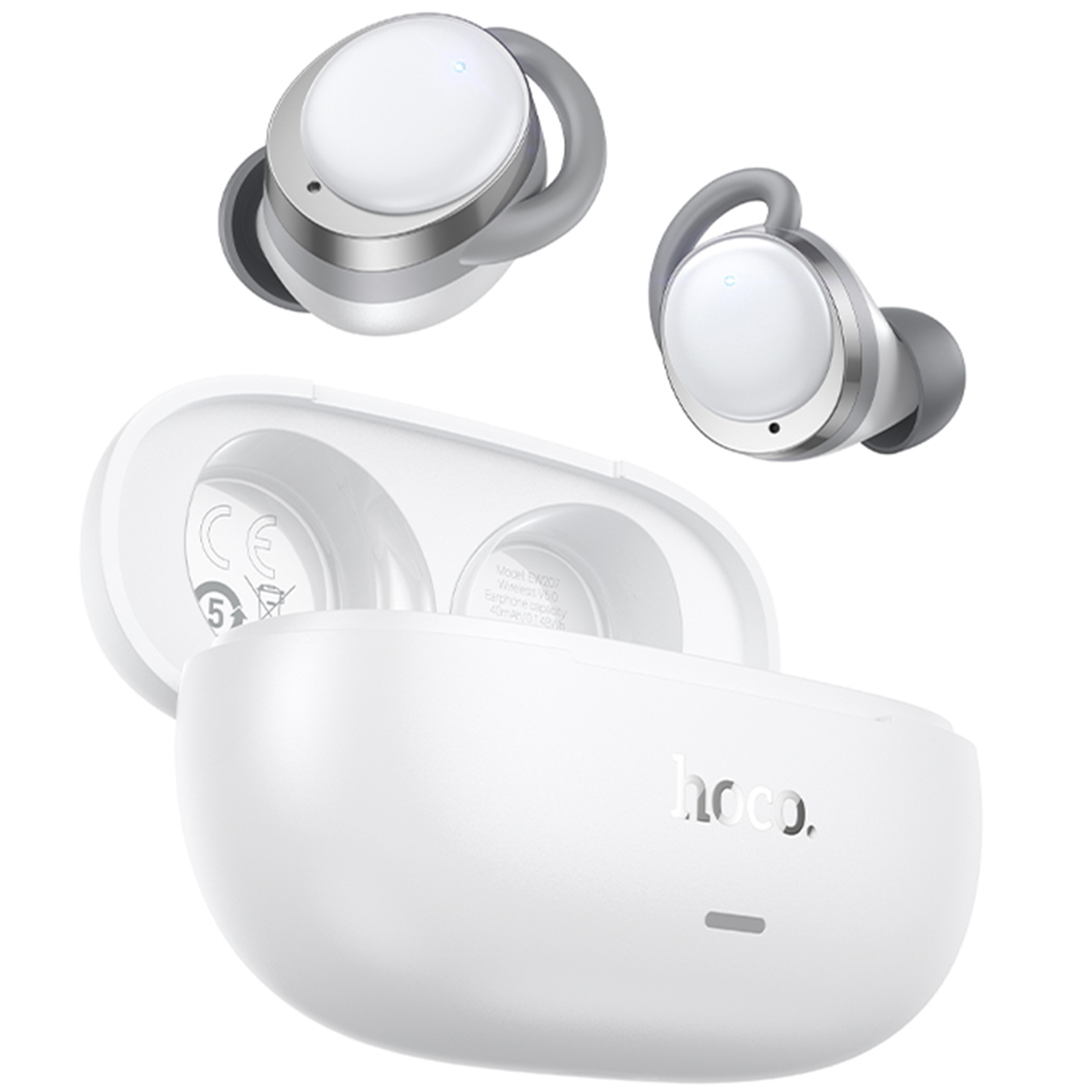 Беспроводные TWS наушники Hoco EW207 Sound, White 2, купить оптом с доставкой