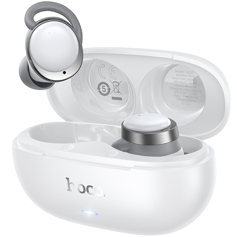 Беспроводные TWS наушники Hoco EW207 Sound, White 4, купить оптом с доставкой