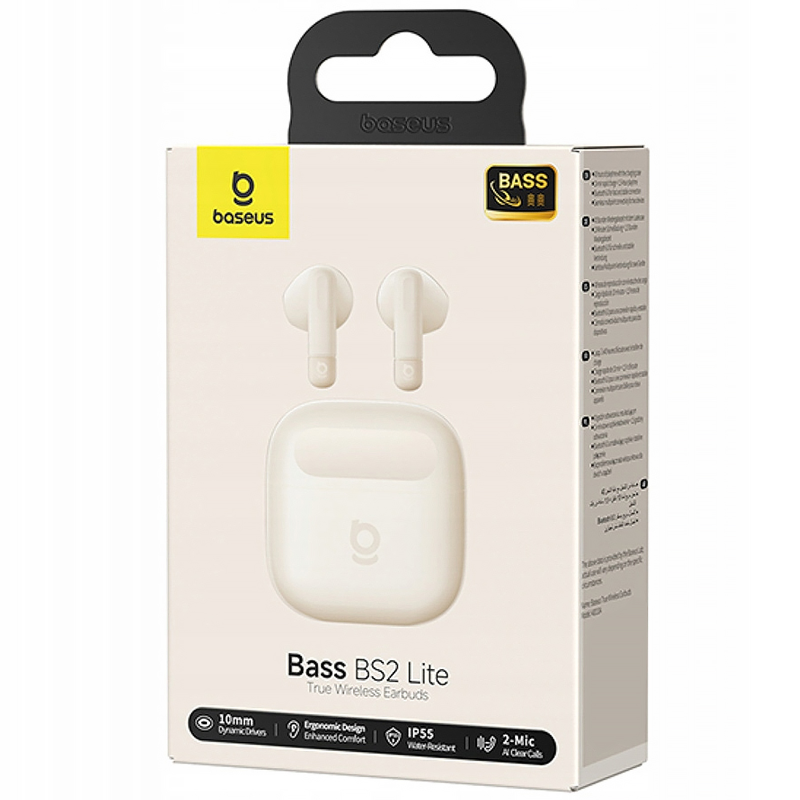 Уцінка Бездротові TWS навушники Baseus Bass BS2 Lite (A0010A), Відкрита упаковка / Sunlight Pink 3, купити оптом з доставкою