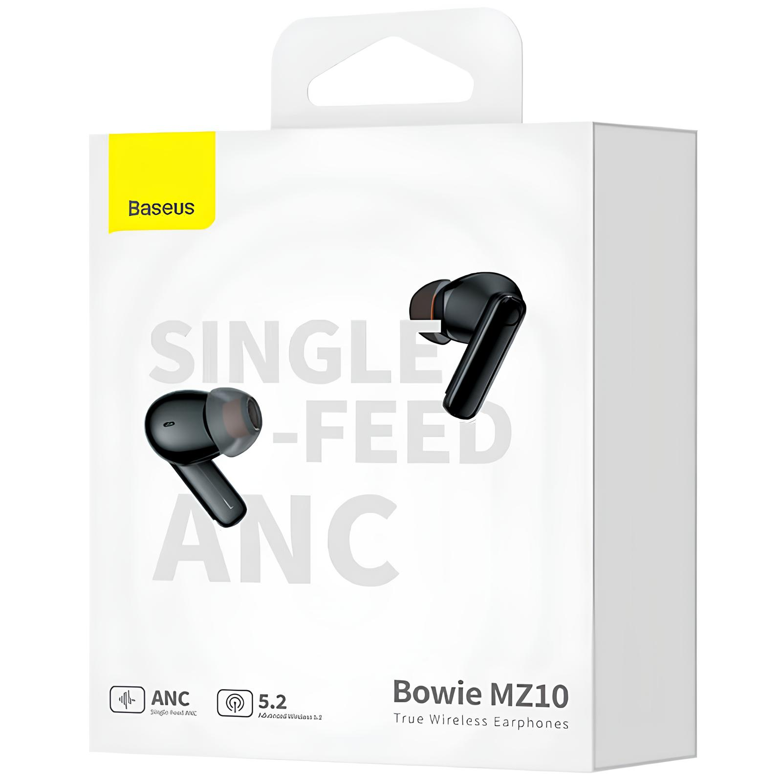 Уцінка Бездротові TWS навушники Baseus Bowie MZ10 ANC (NGTW34000), Відкрита упаковка / Black 5, купити оптом з доставкою