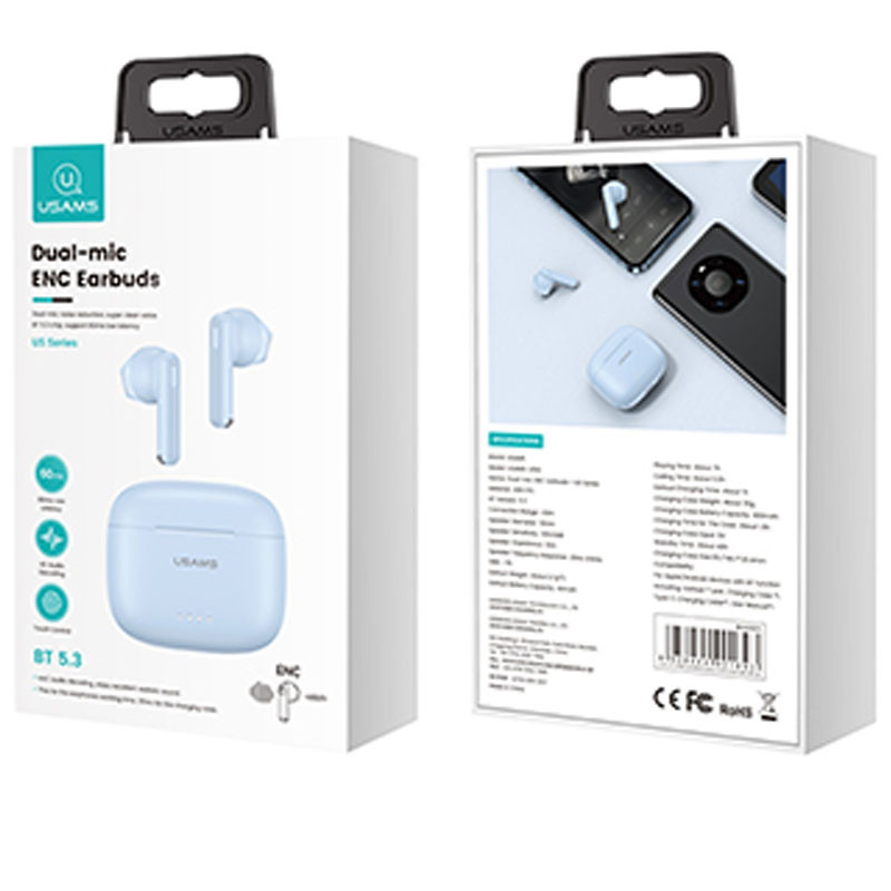 Бездротові TWS навушники Usams-US14 ENC BT 5.3 на малюнкі №3