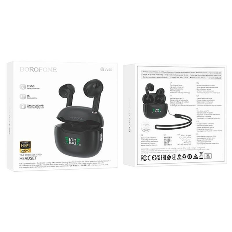Бездротові TWS навушники BOROFONE BW40 Зображення №3 Бездротові TWS навушники BOROFONE BW40 дивитися фото №3