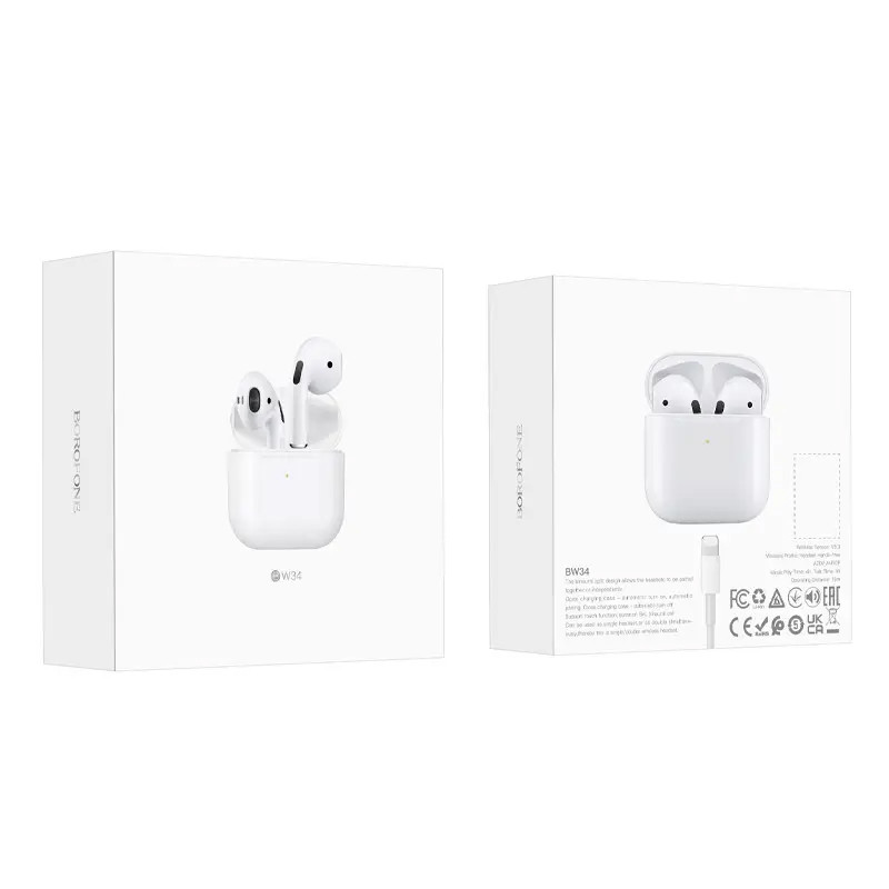 Бездротові TWS навушники BOROFONE BW34 дивитися фото №6