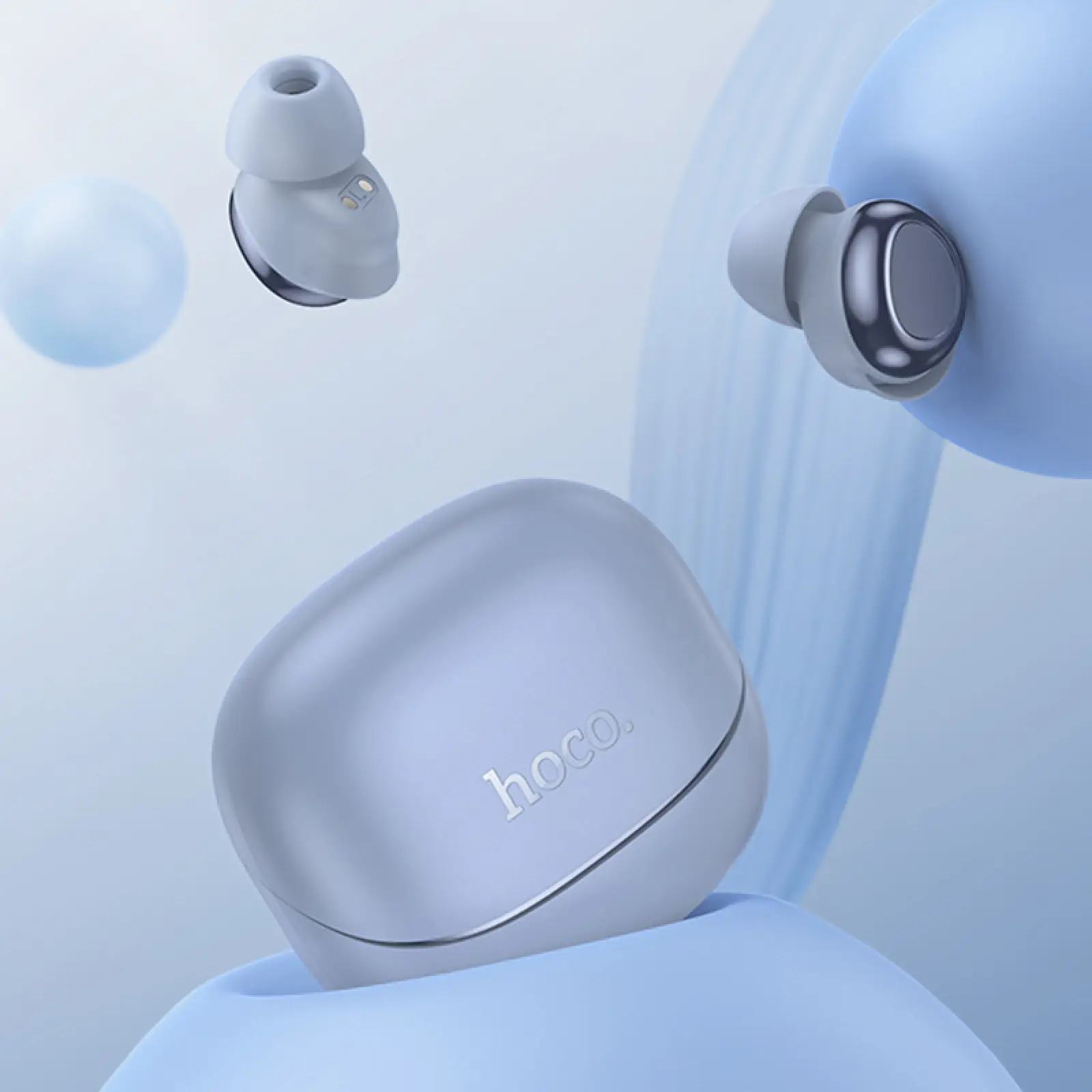 Бездротові TWS навушники Hoco EW200 Elegant, Blue 2, купити оптом з доставкою