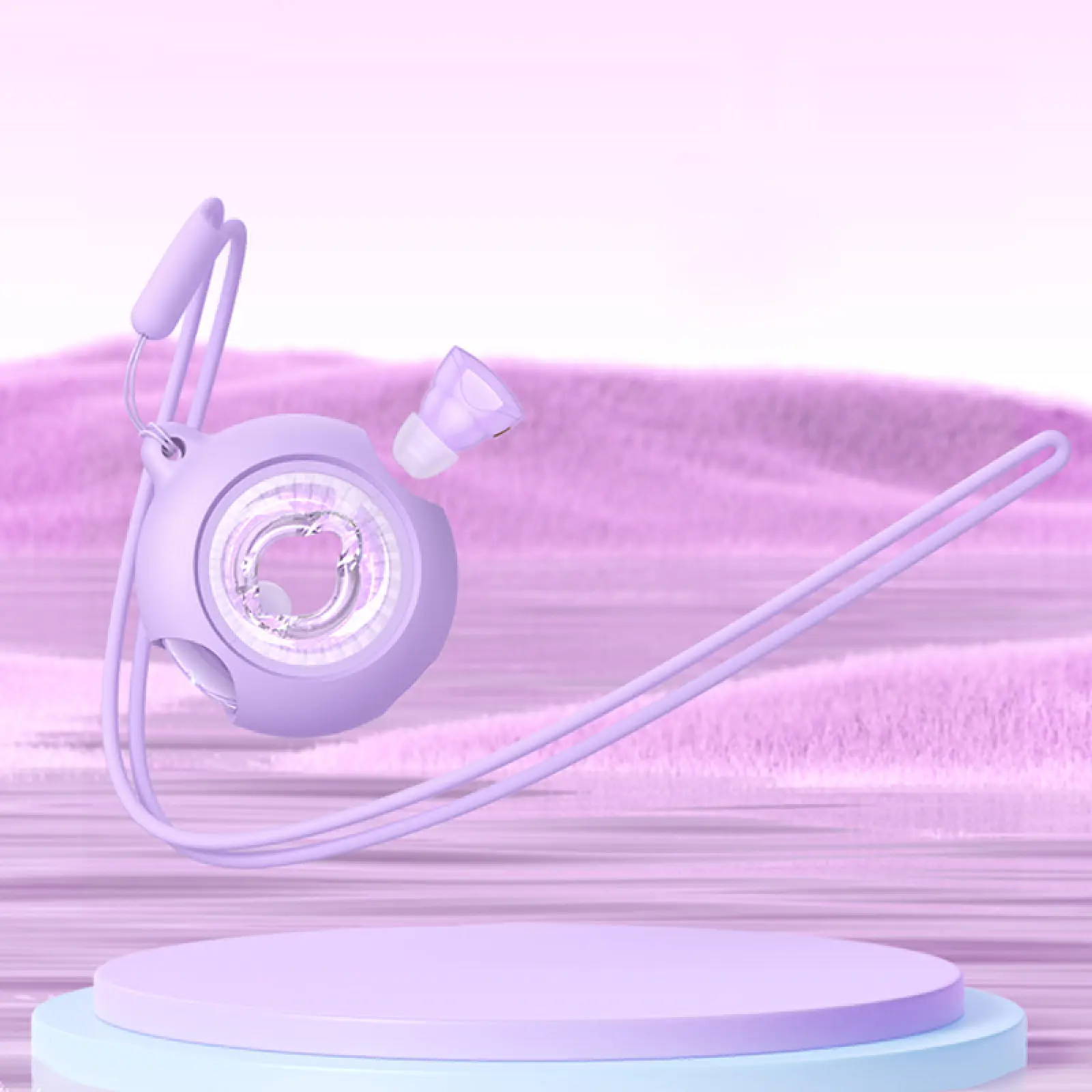 Уценка Беспроводные TWS наушники Hoco EW71 Galaxia, Вскрытая упаковка / Purple 2, купить оптом с доставкой