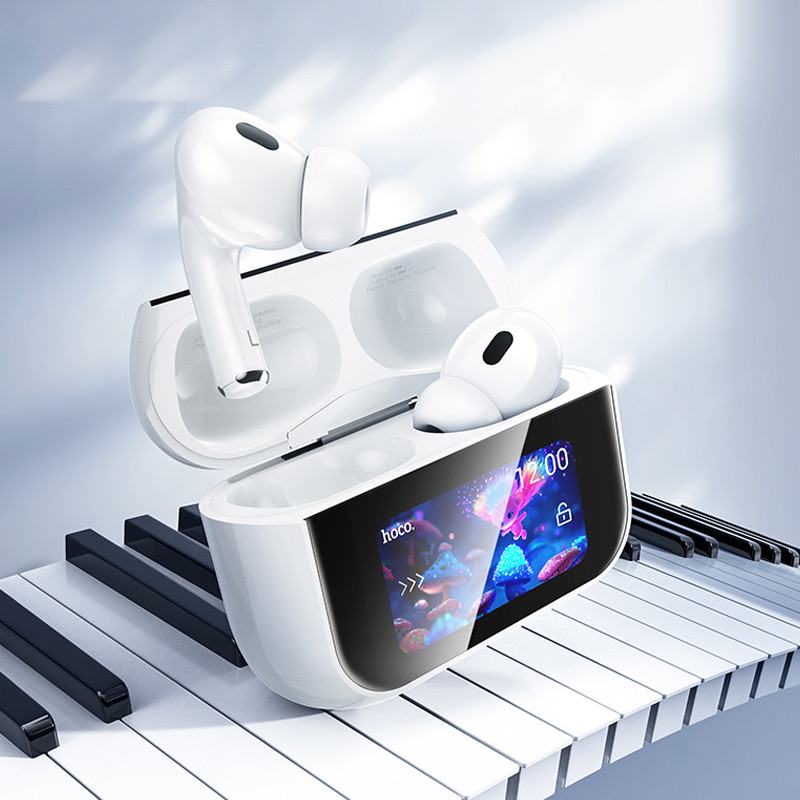 Бездротові TWS навушники Hoco EW79 Bright with Touch Screen ANC на малюнкі №8