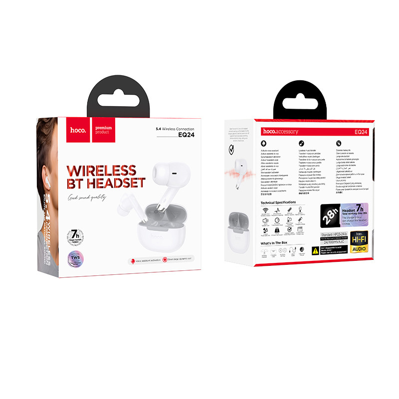 Бездротові TWS навушники Hoco EQ24 Estrella на малюнкі №3