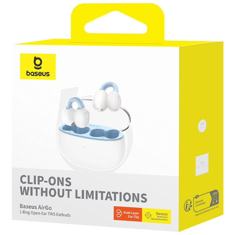 Бездротові TWS навушники Baseus AirGo 1 Ring Open-Ear (A00069201) на малюнкі №3
