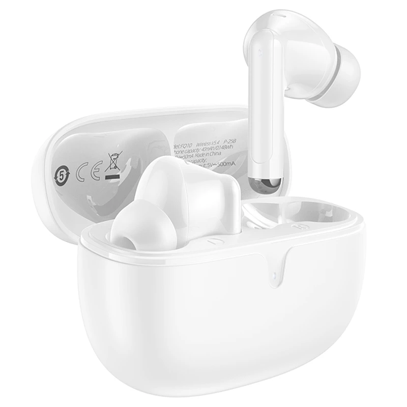 Беспроводные TWS наушники Borofone FQ10 Joyful, White, купить оптом с доставкой