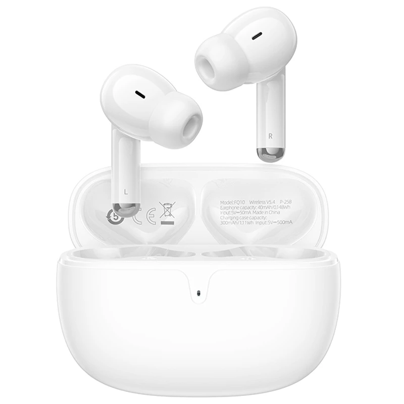 Беспроводные TWS наушники Borofone FQ10 Joyful, White 3, купить оптом с доставкой