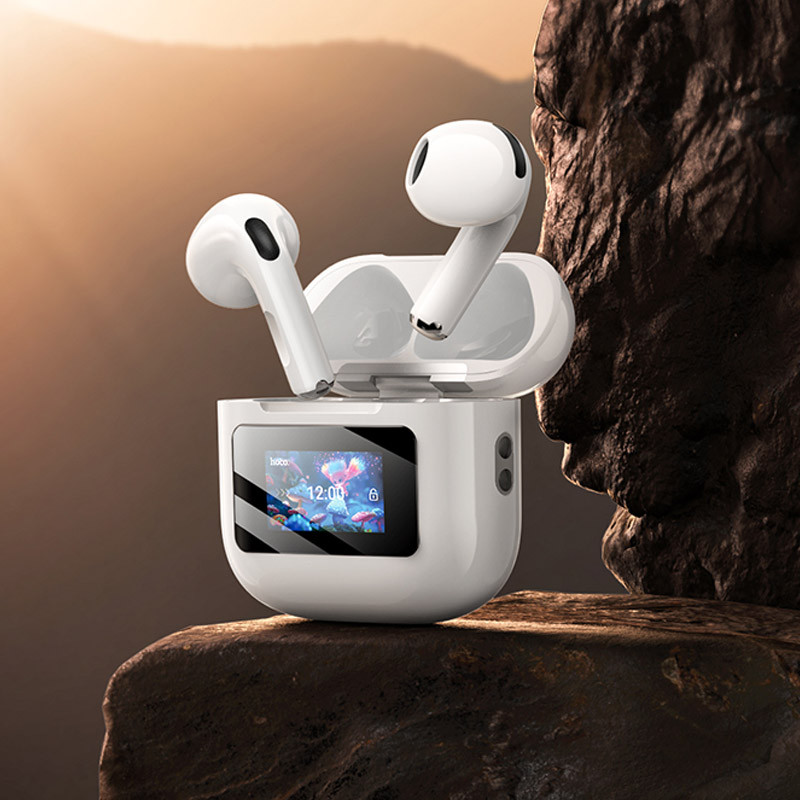 Бездротові TWS навушники Hoco EW73 Randy with Touch Screen на малюнкі №8