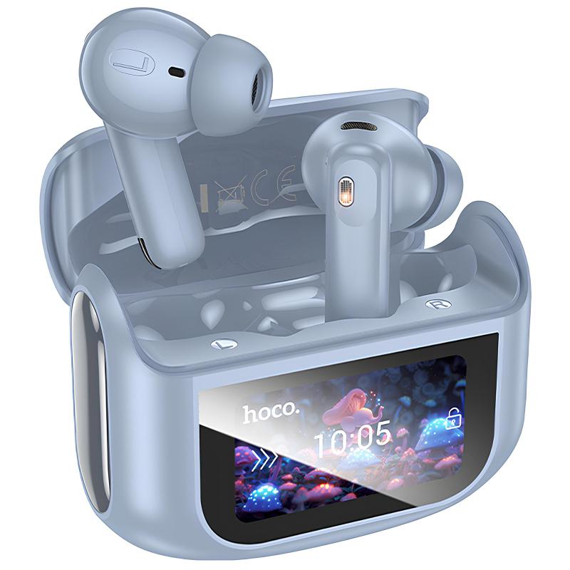 Бездротові TWS навушники Hoco EQ21 Sandy with Touch Screen ANC+ENC на малюнкі №1