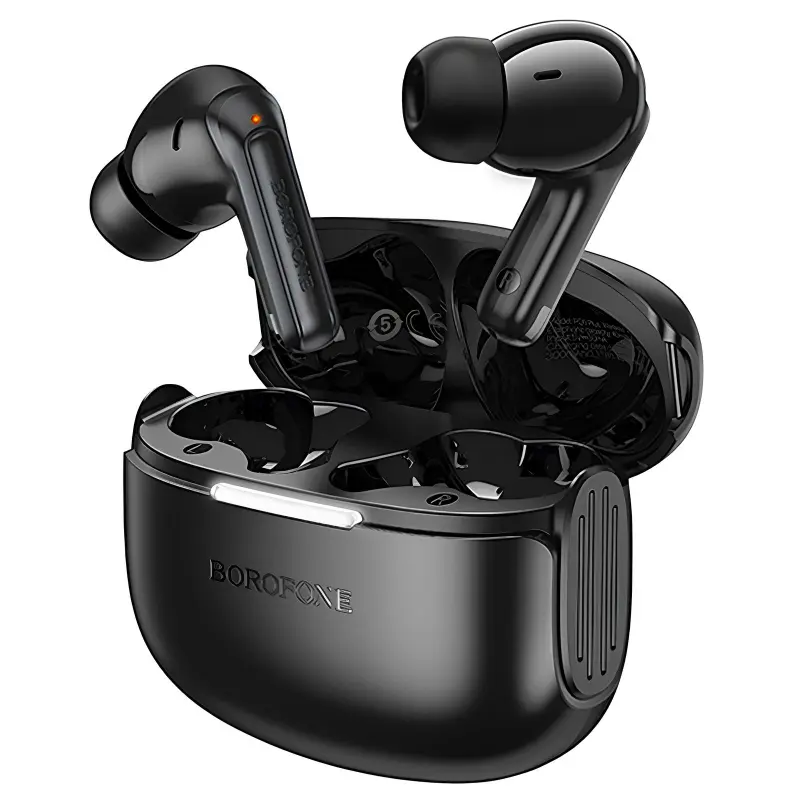 Беспроводные TWS наушники Borofone FQ9 Plus Peaceful ANC+ENC, Black, купить оптом с доставкой