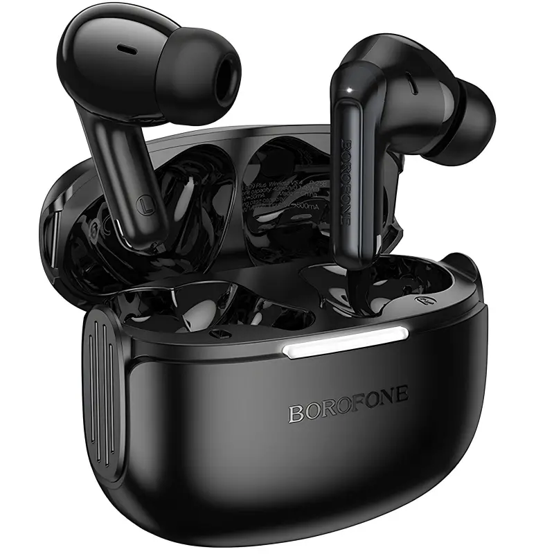 Беспроводные TWS наушники Borofone FQ9 Plus Peaceful ANC+ENC, Black 1, купить оптом с доставкой