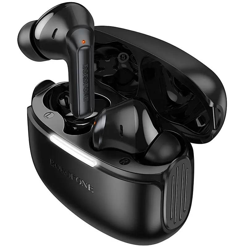 Беспроводные TWS наушники Borofone FQ9 Plus Peaceful ANC+ENC, Black 2, купить оптом с доставкой