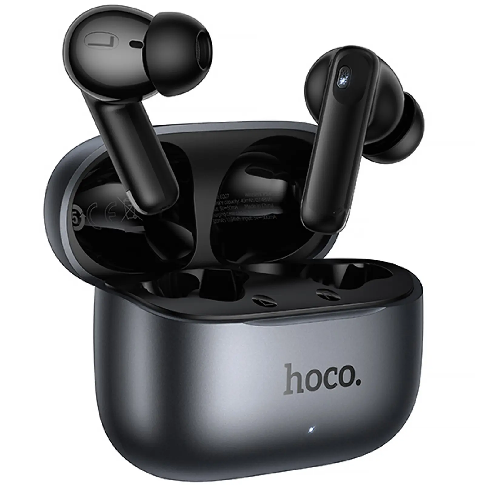 Бездротові TWS навушники Hoco EQ27 Fun ANC+ENC+smart AI translation, Metal gray, купити оптом з доставкою