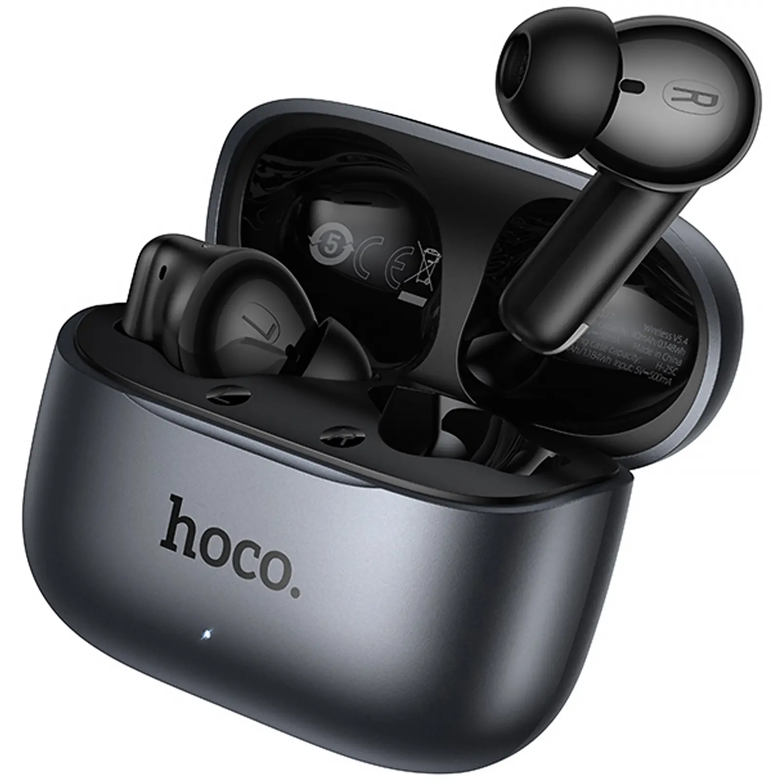 Бездротові TWS навушники Hoco EQ27 Fun ANC+ENC+smart AI translation, Metal gray 2, купити оптом з доставкою