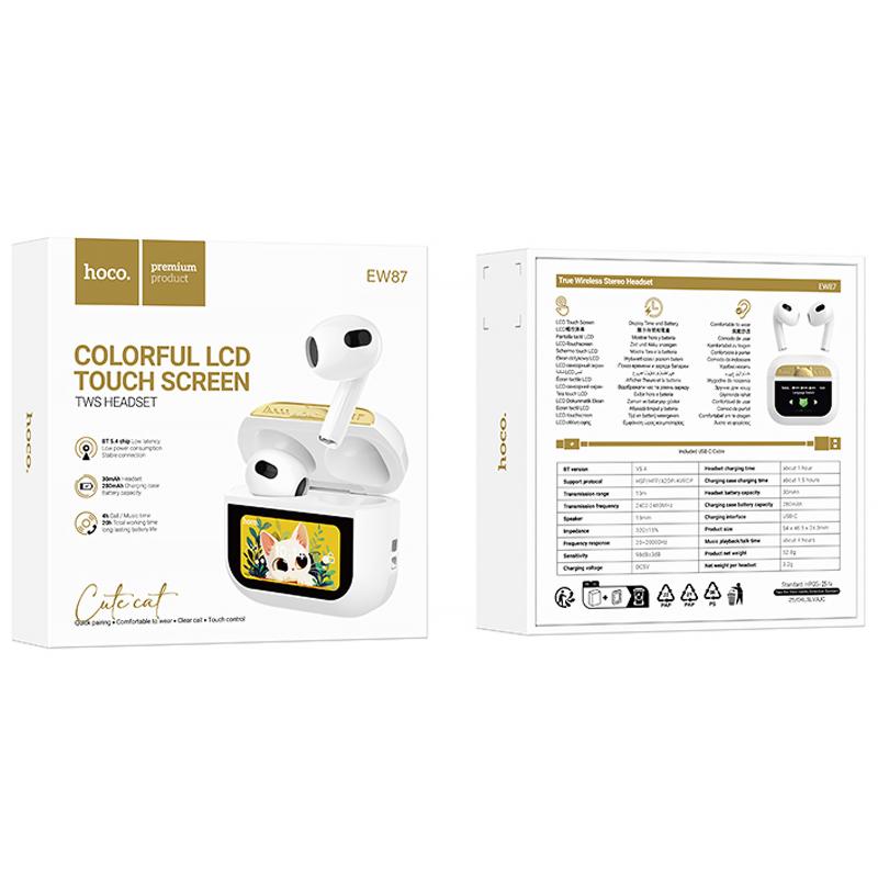 Бездротові TWS навушники Hoco EW87 Gata на малюнкі №2